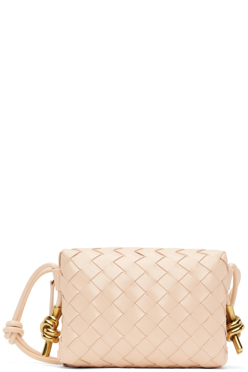 Bottega Veneta - Mini sac caméra beige à ornements noués