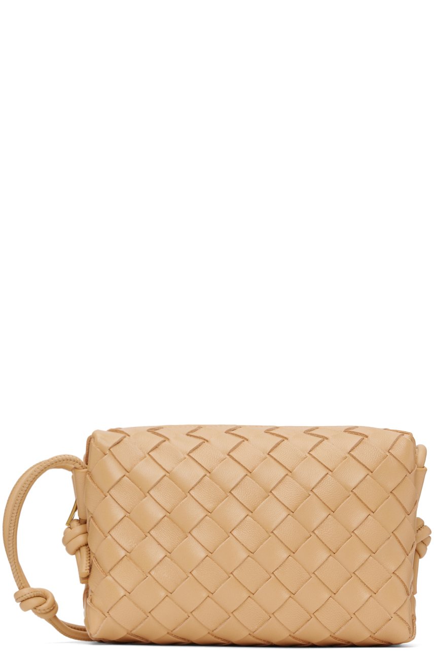 Bottega Veneta - Mini sac caméra beige à ornements noués