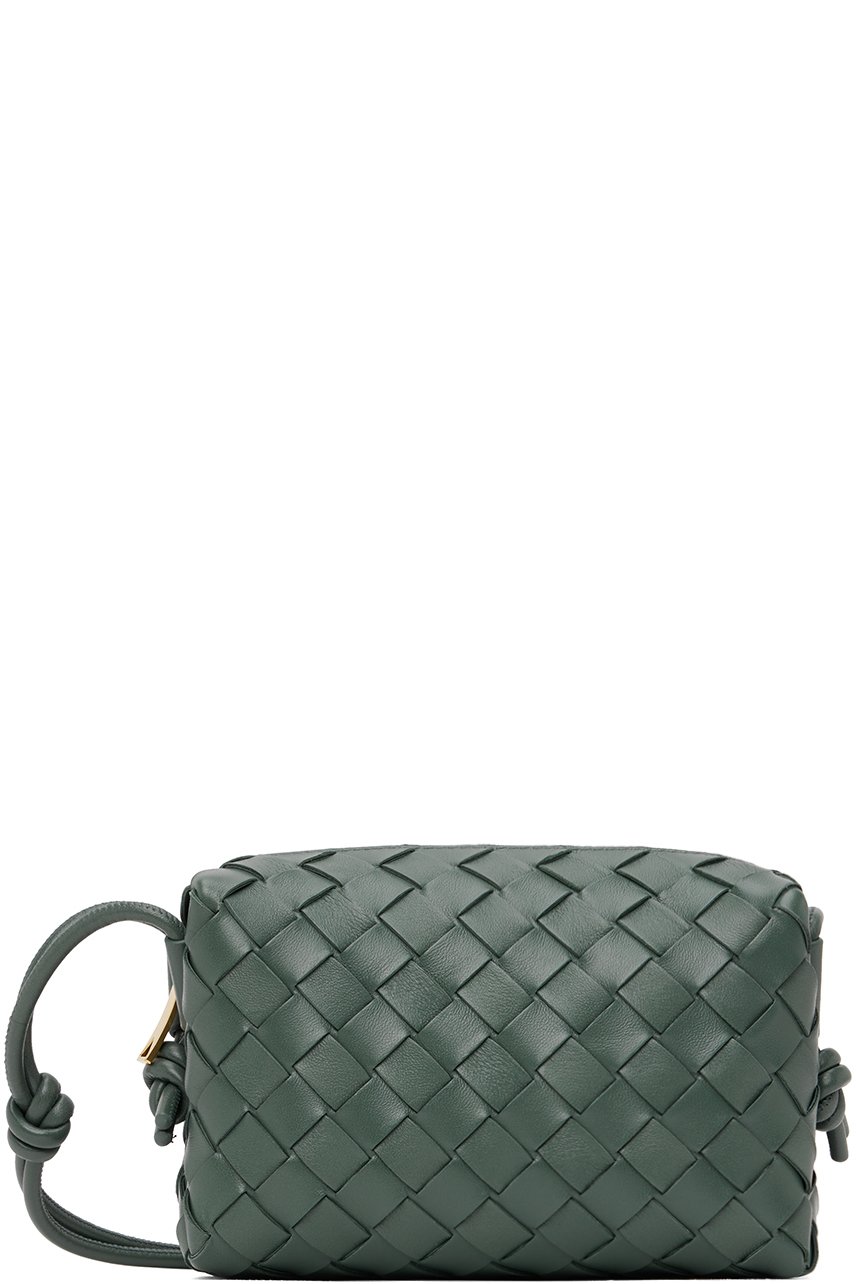 Bottega Veneta - Mini sac caméra gris à ornements noués