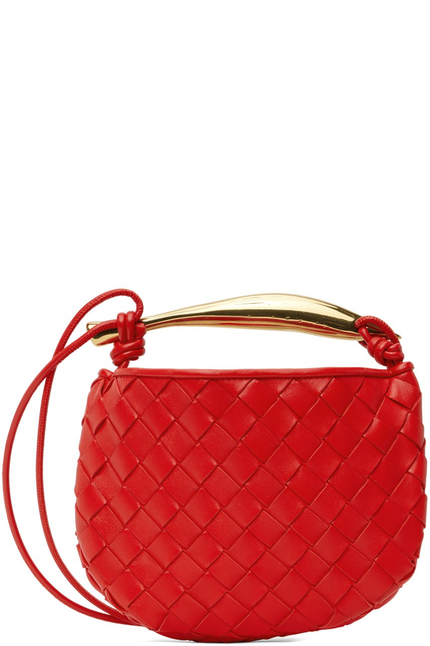Bottega Veneta - Mini sac rouge à poignée Sardine