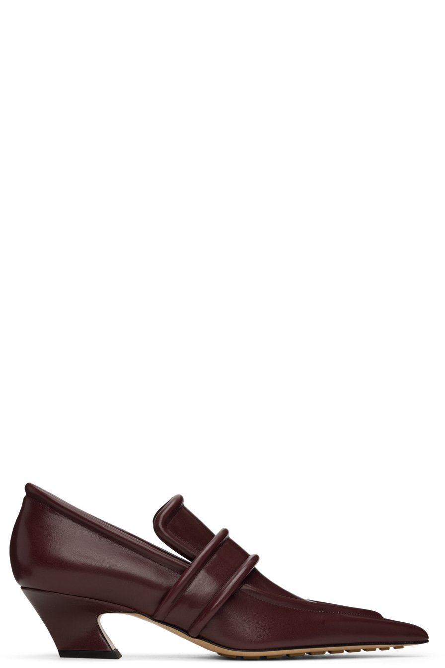 Bottega Veneta - Chaussures à petit talon Spada bourgogne