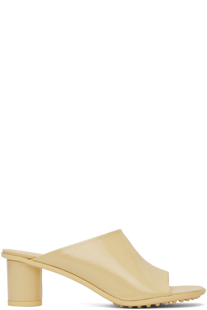 Bottega Veneta - Mules à talon Atomic beiges