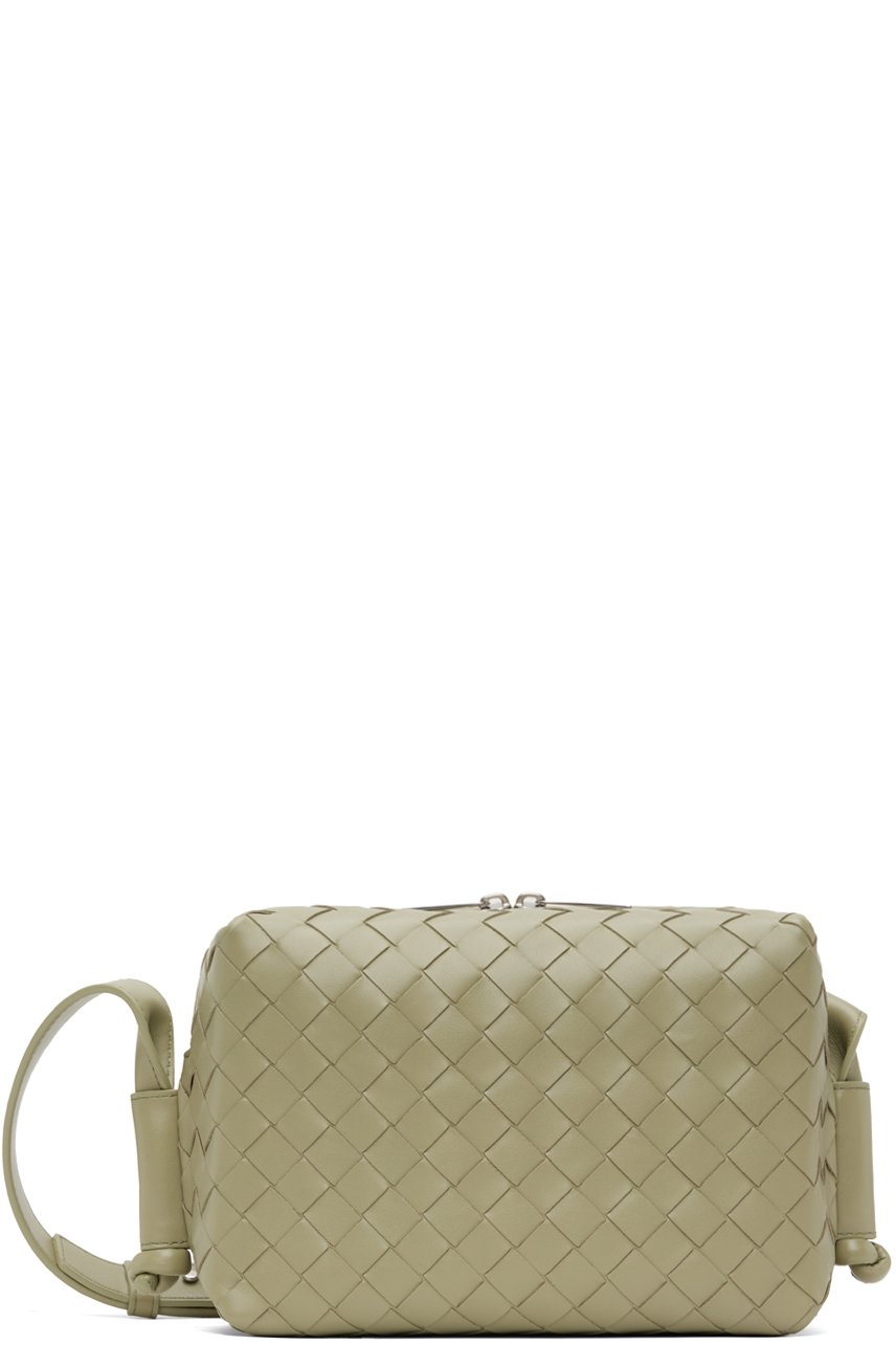 Bottega Veneta - 카키 스몰 루프 메신저백