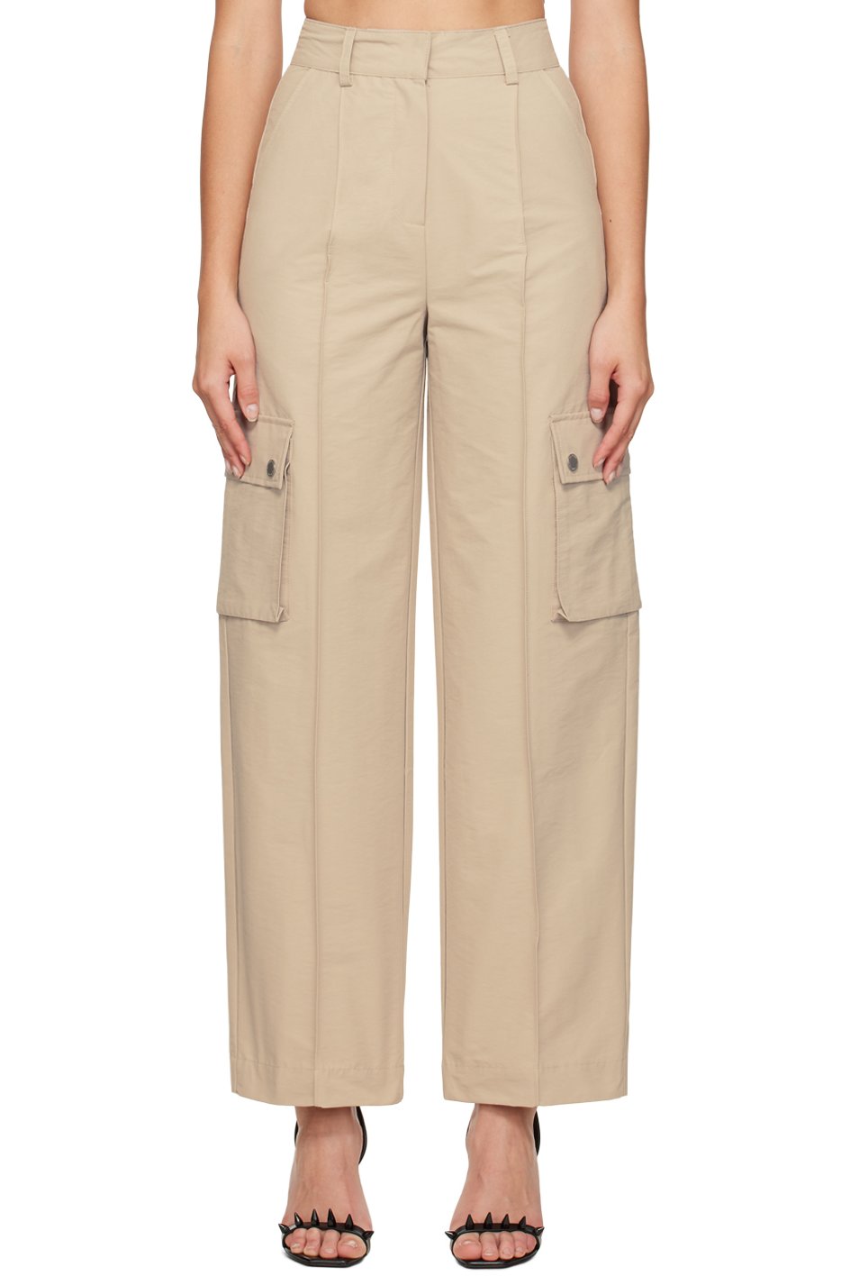 Han Kjøbenhavn - Pantalon ample beige