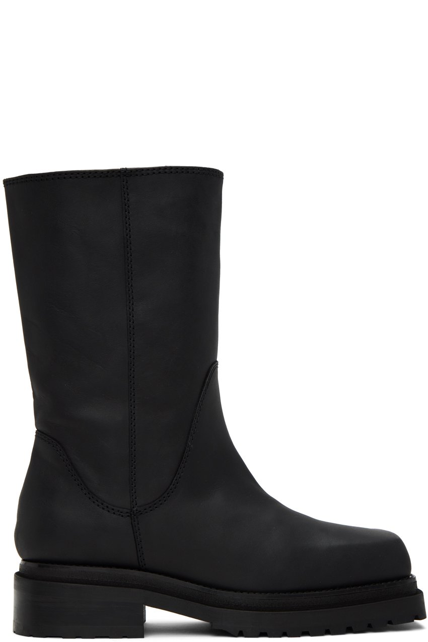 Eckhaus Latta - Black Stacked Boots