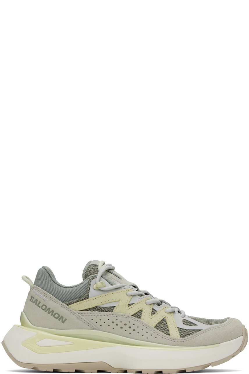 Salomon - Gray & Green Odyssey Elmt Low Sneakers