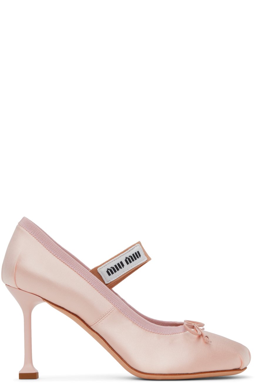 Miu Miu - Escarpins de style ballerines roses