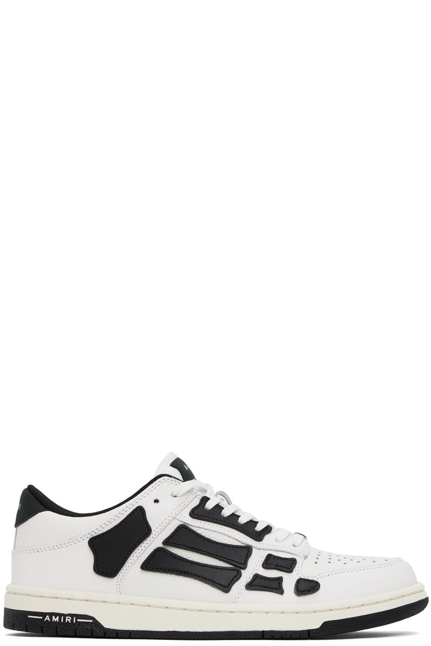 AMIRI - White & Black Skel Top Low Sneakers