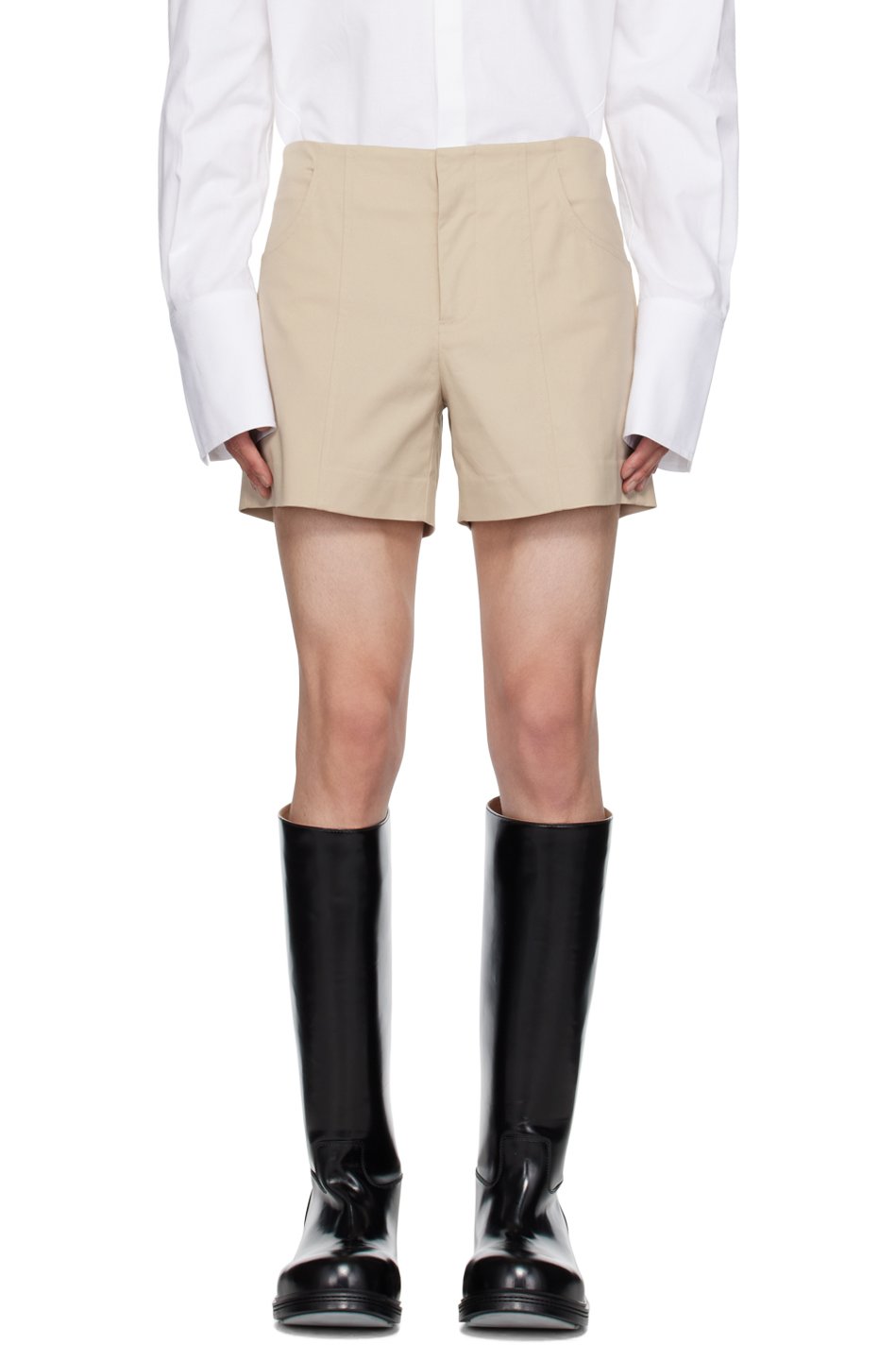 K.NGSLEY - Beige Akers Shorts