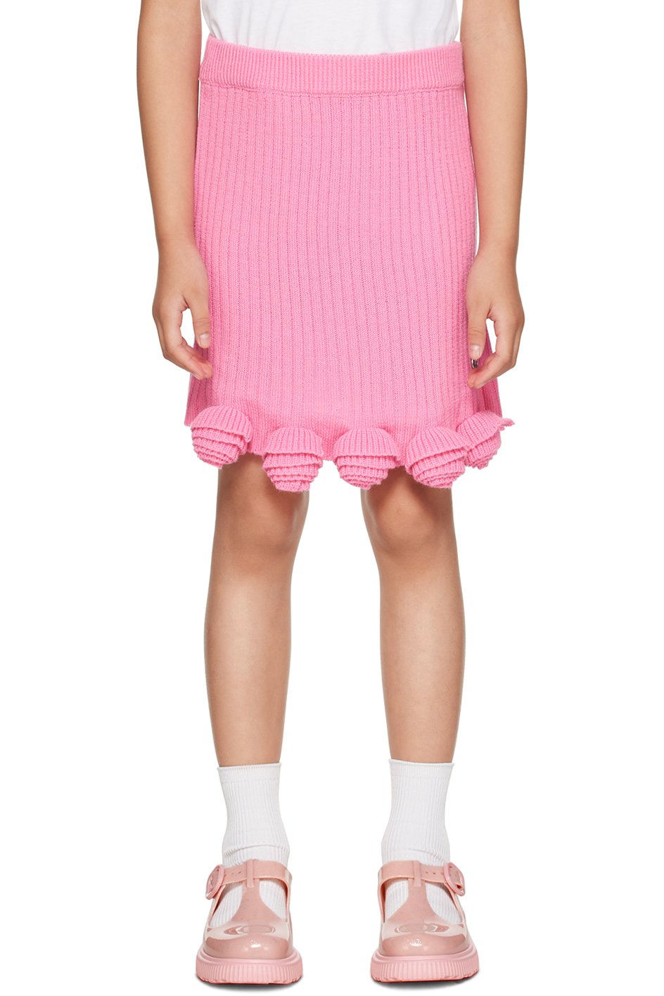 Miss Blumarine - Kids Pink Floral Skirt