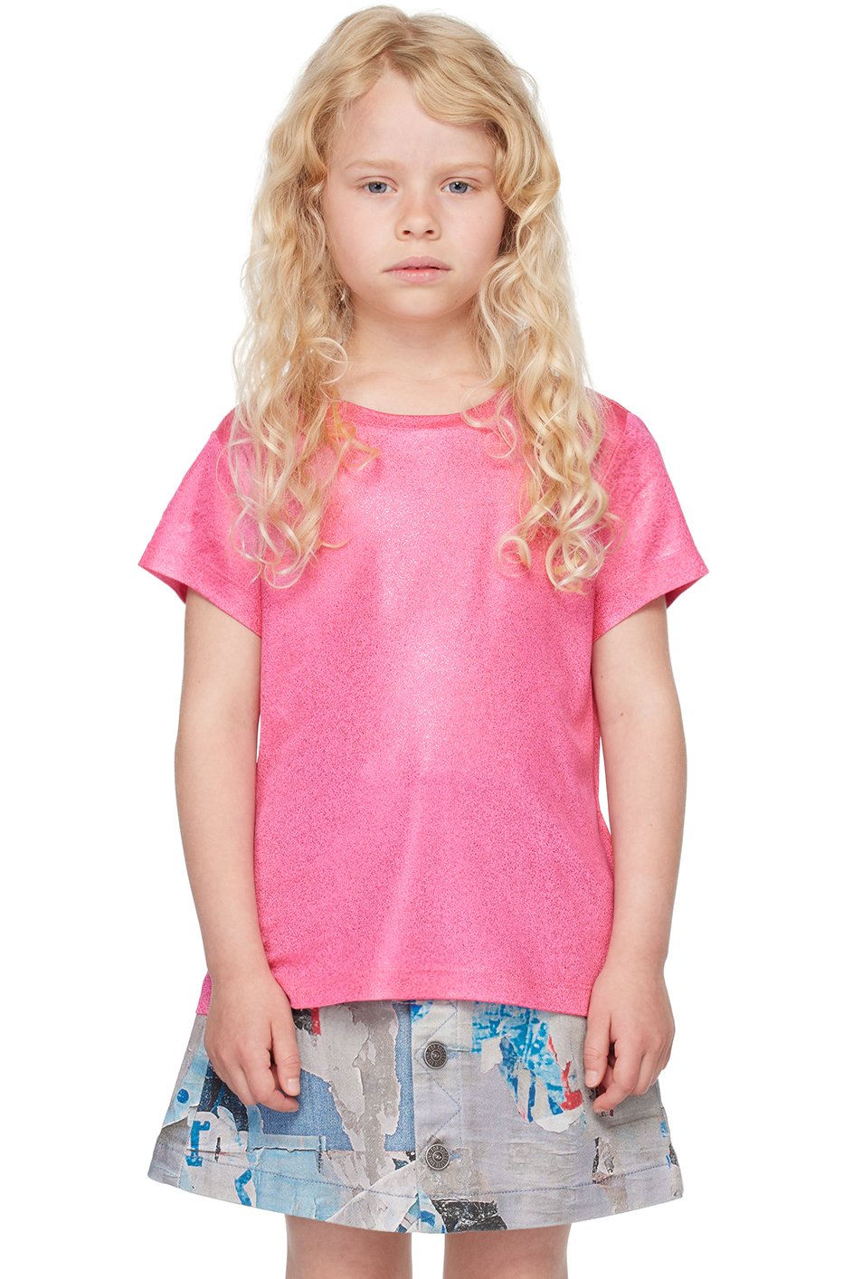 Diesel - Kids Pink Tled T-Shirt