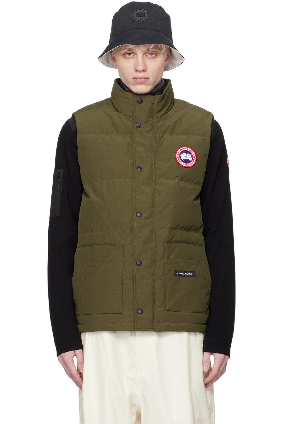Canada Goose - Khaki Freestyle Crew Down Vest