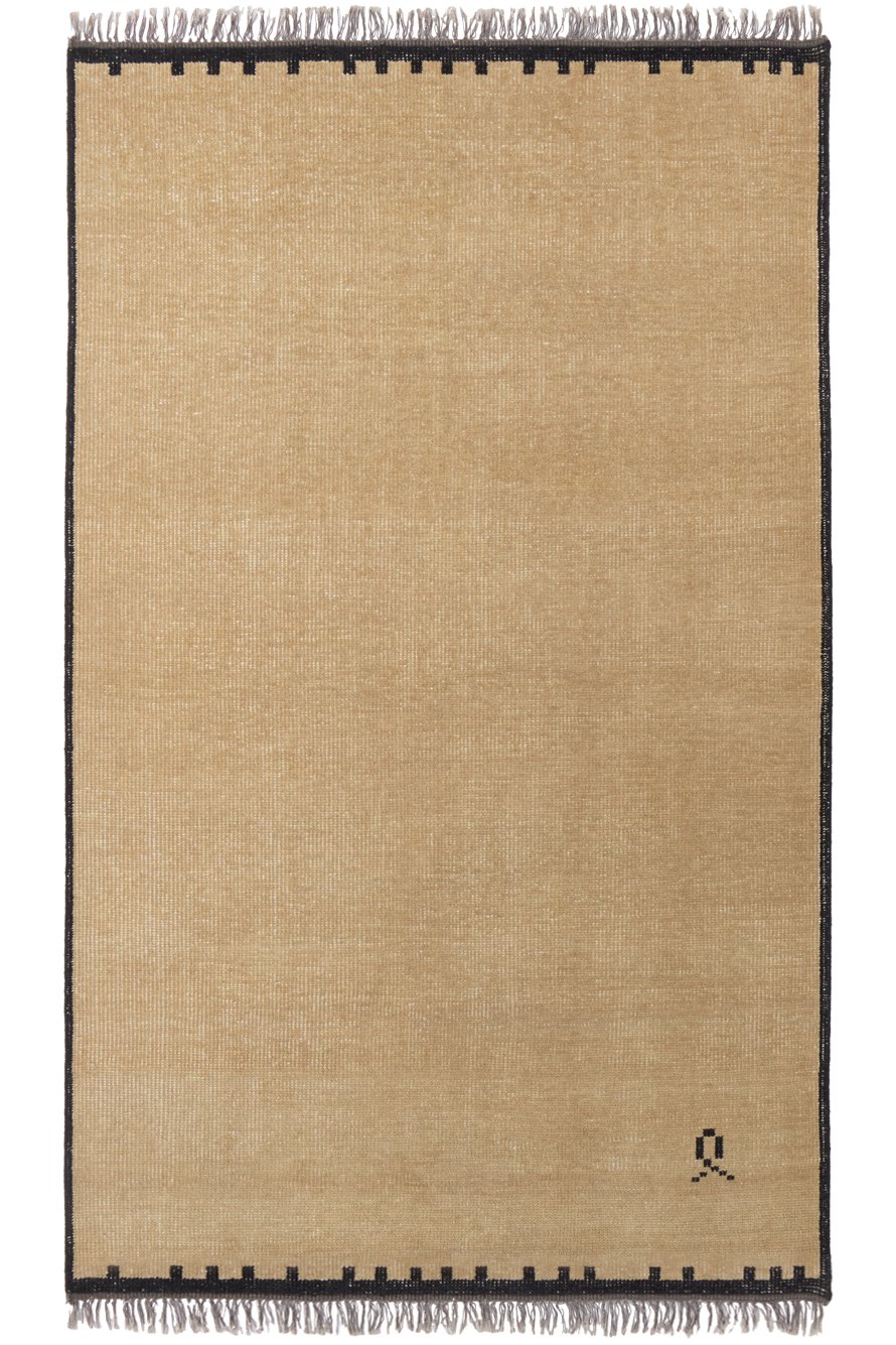 Nordic Knots - Black & Beige Elder 01 Rug