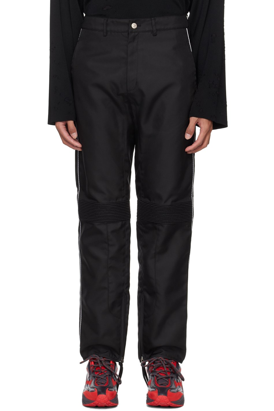 KANGHYUK - Black Lock Stitched Trousers