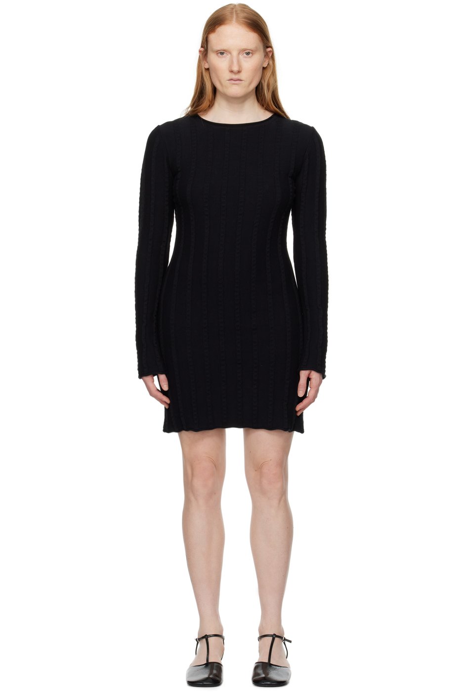 Filippa K - Robe courte noire à bords roulés