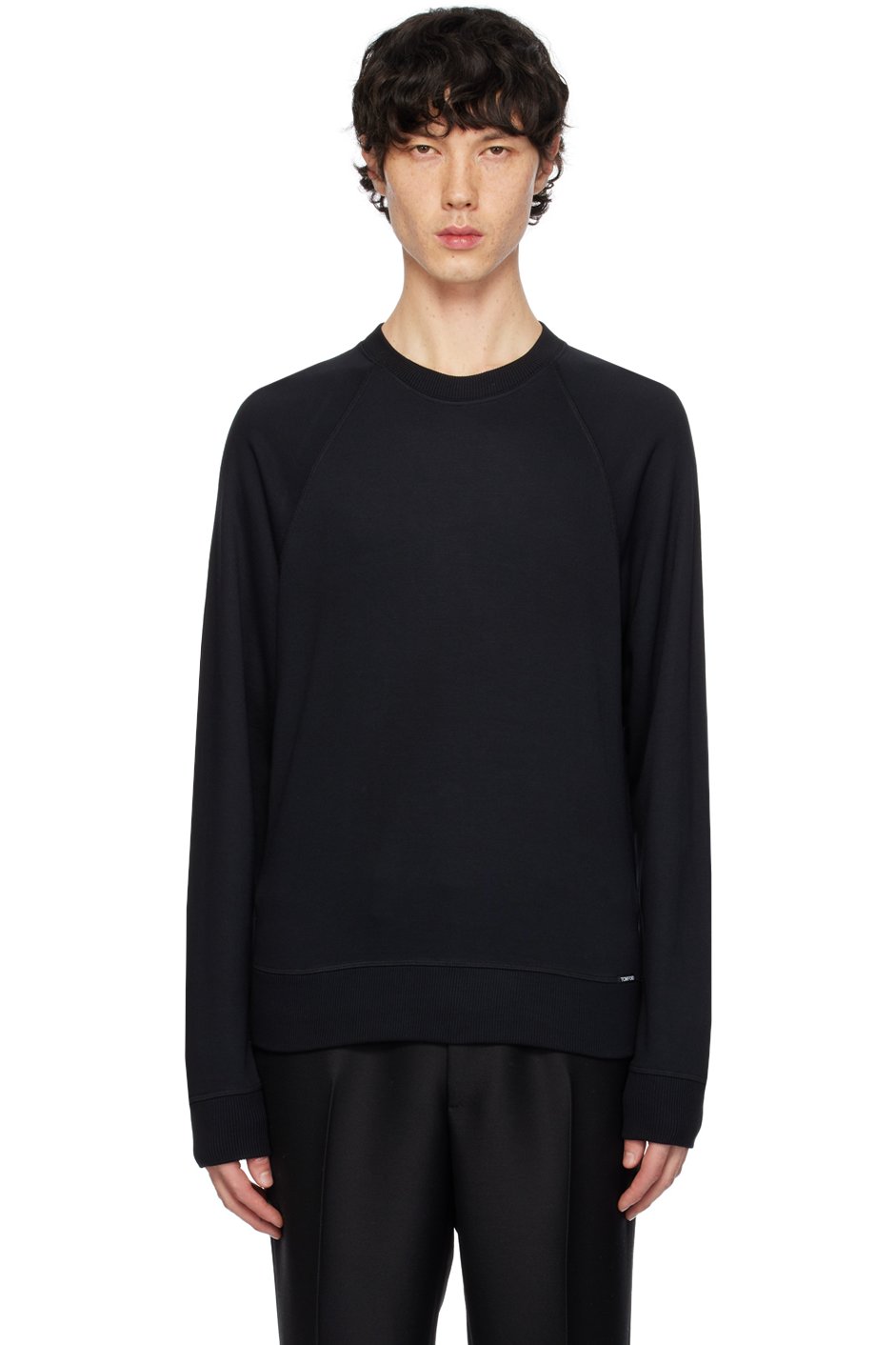 TOM FORD - Black Raglan Sweatshirt