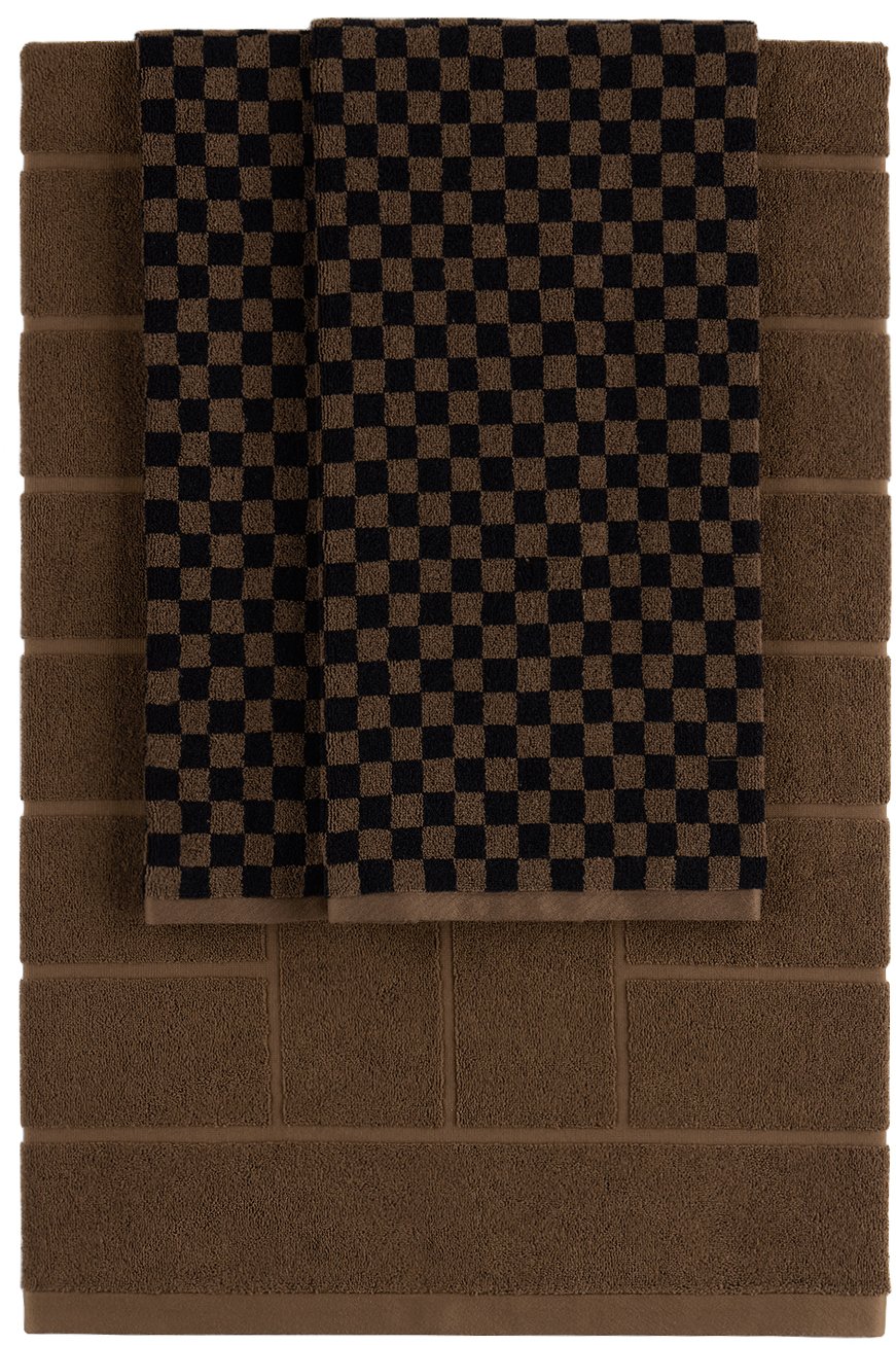 Baina - Brown & Black Essential Bathroom 04 Set