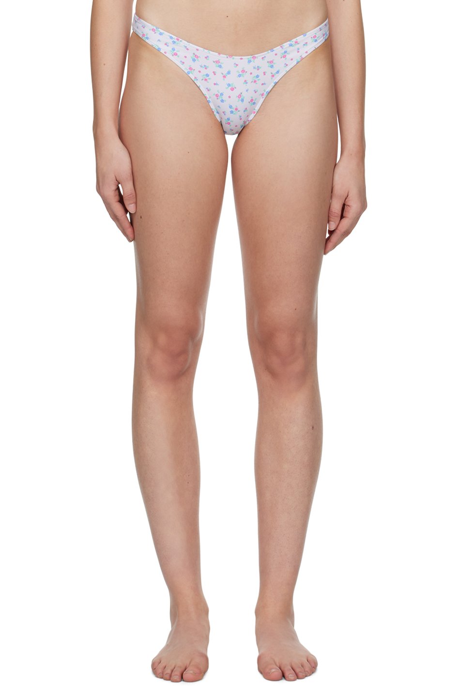 Frankies Bikinis - Culotte de bikini Dove blanche