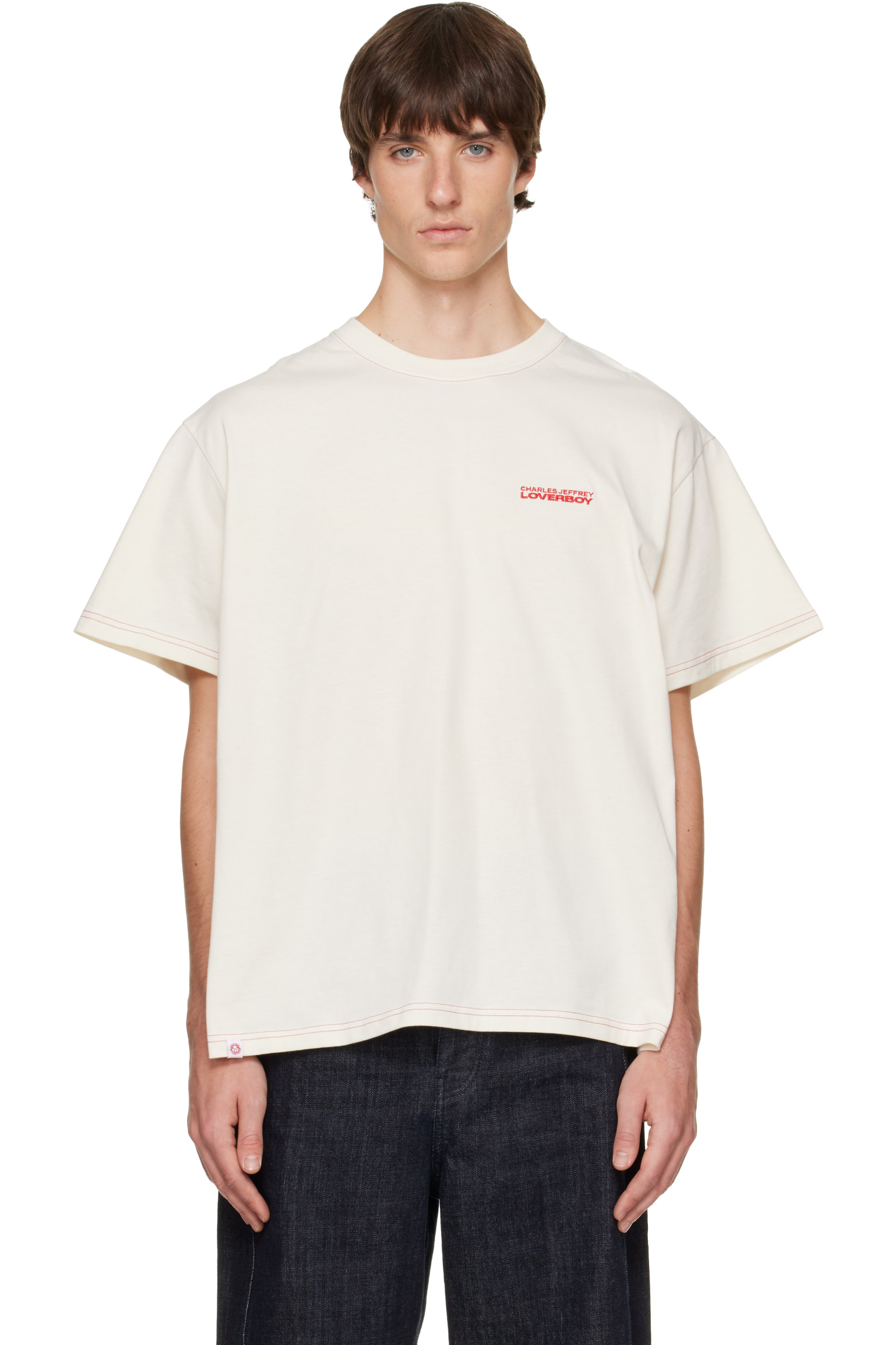 Charles Jeffrey LOVERBOY - Off-White Print Logo T-shirt