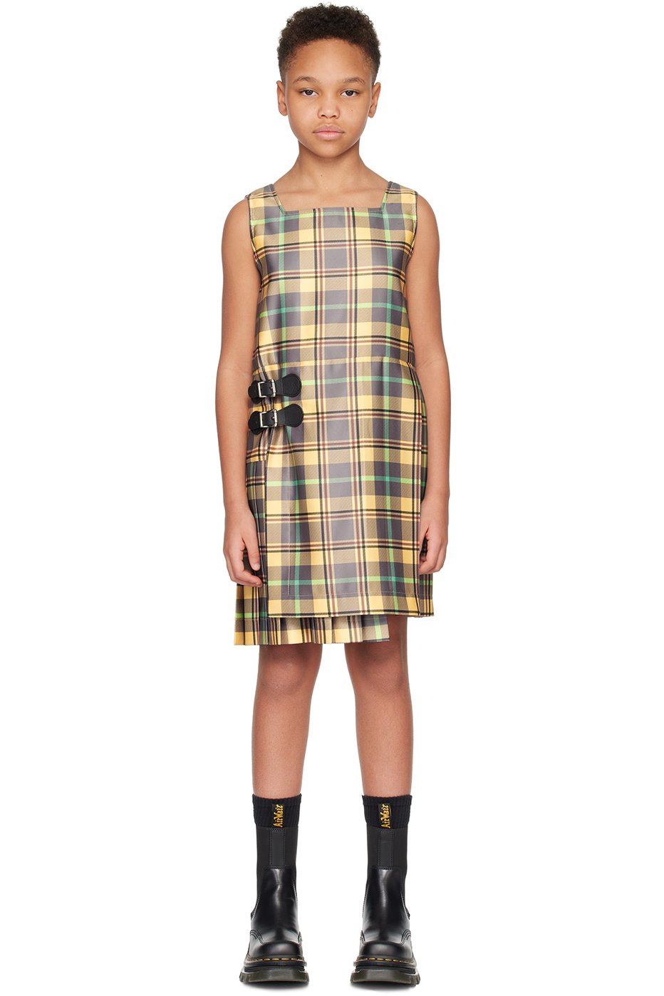 Charles Jeffrey LOVERBOY - Kids Yellow Kilt Dress