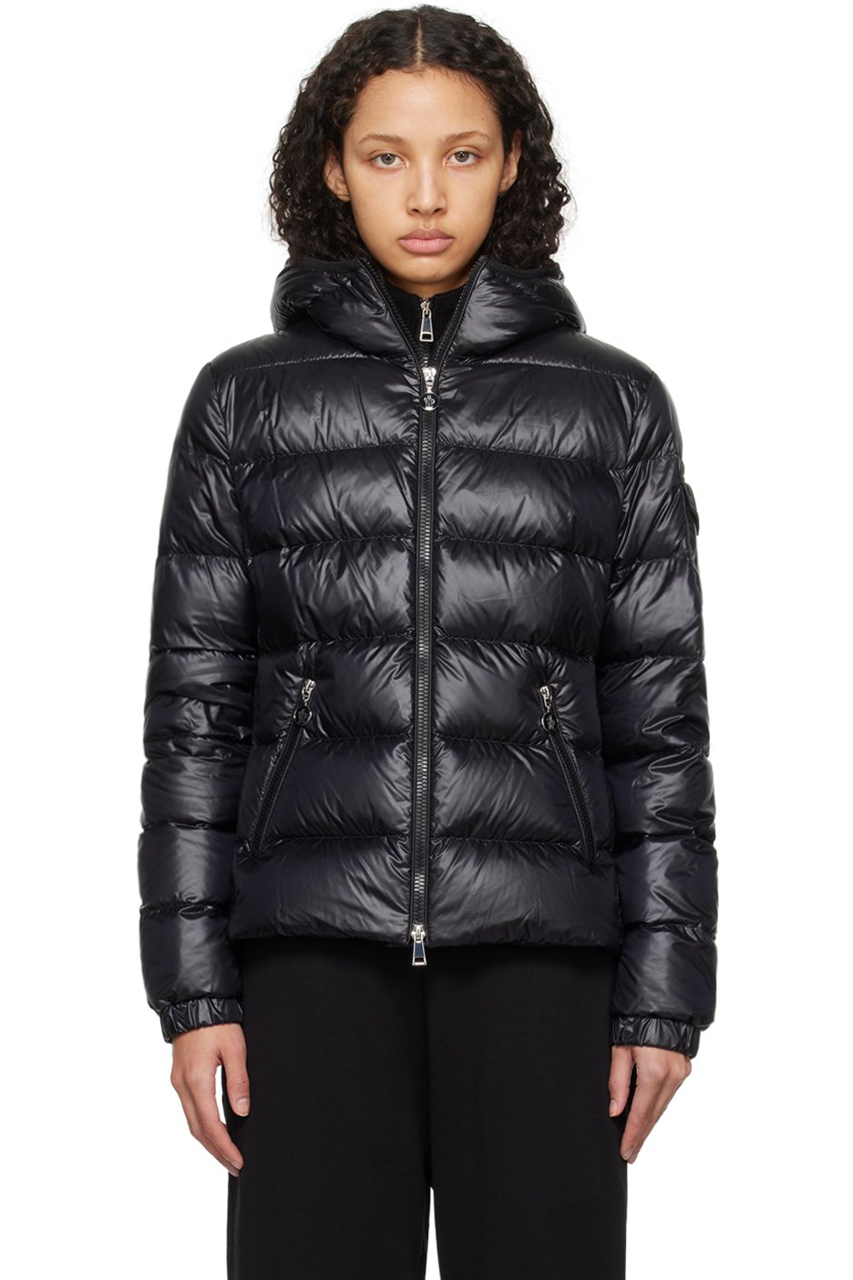 Moncler - Blouson Gles noir rembourré en duvet
