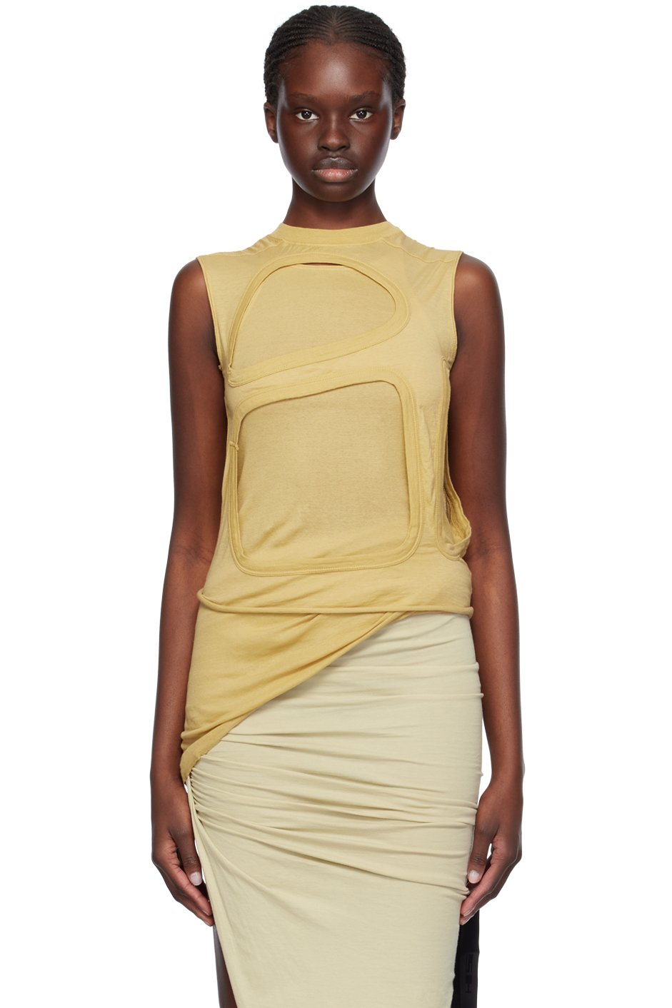 Rick Owens DRKSHDW - Débardeur Membrane II jaune
