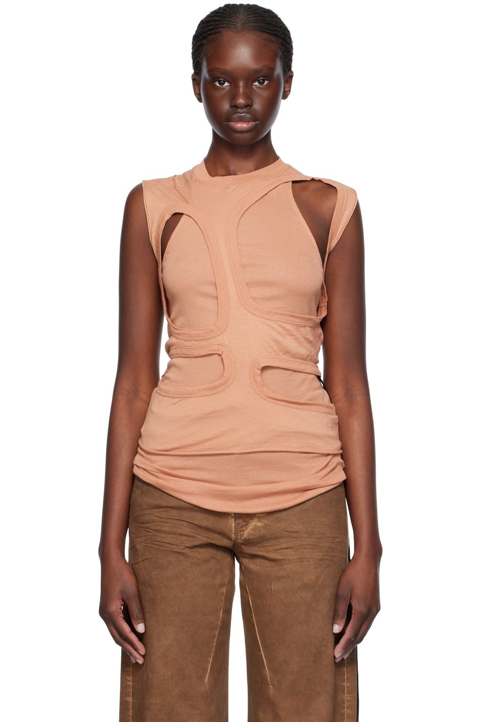 Rick Owens DRKSHDW - Débardeur Membrane I rose