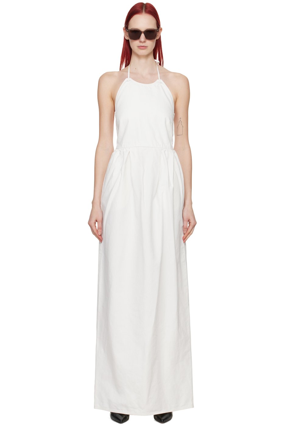 Max Mara - Robe longue Europa blanche