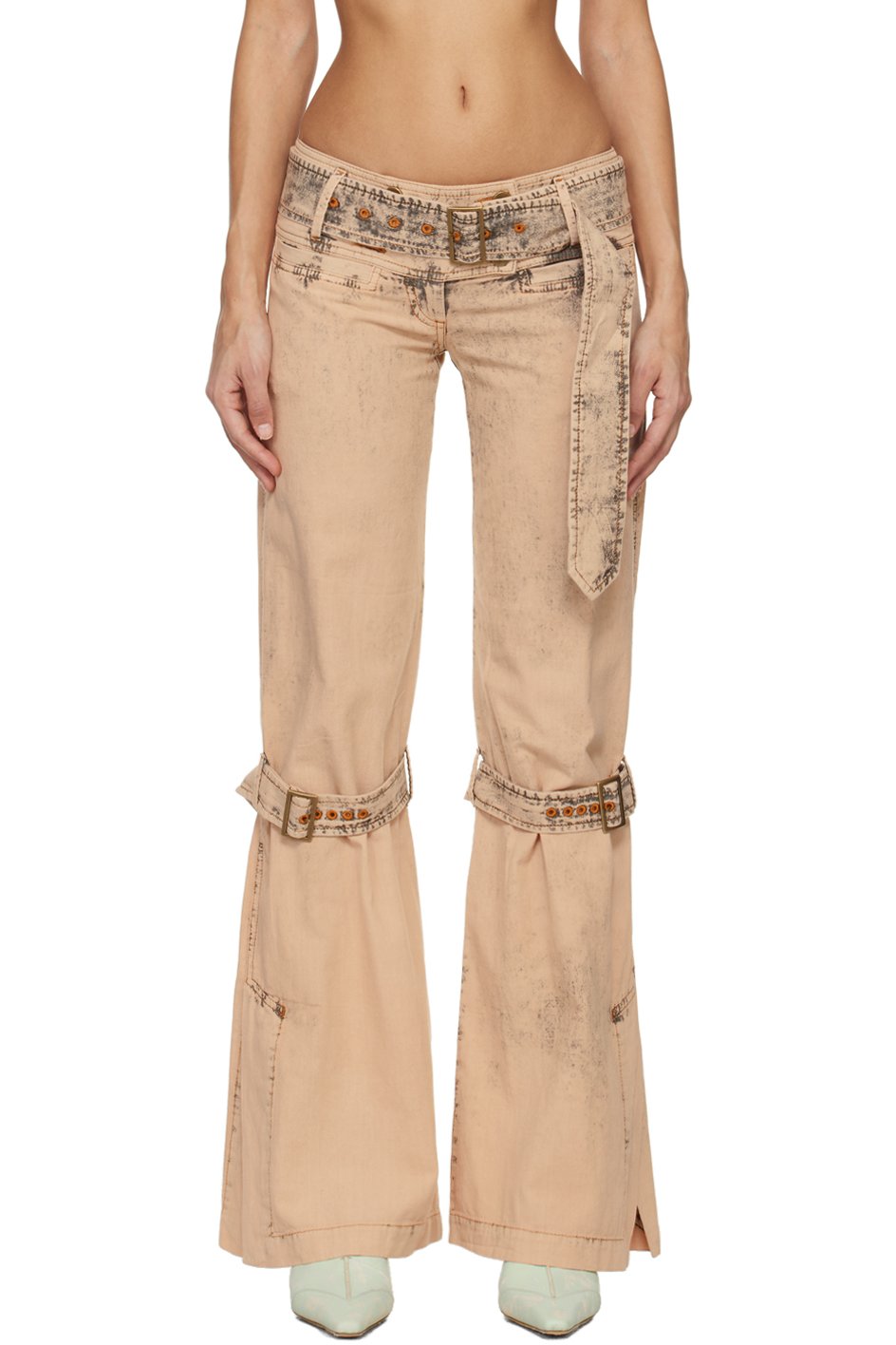 KNWLS - Pantalon Issa beige en denim