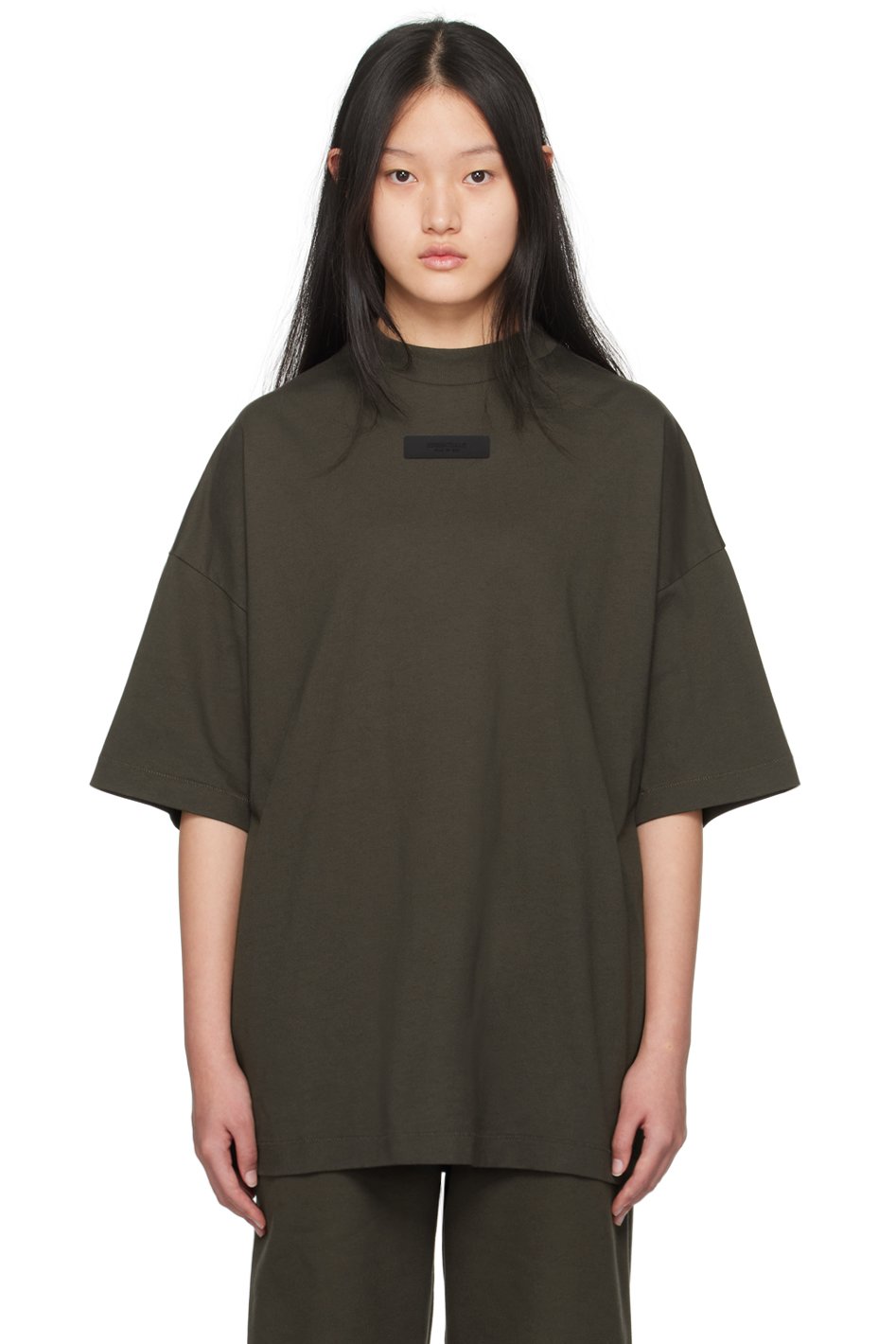 Fear of God ESSENTIALS - Gray Crewneck T-Shirt