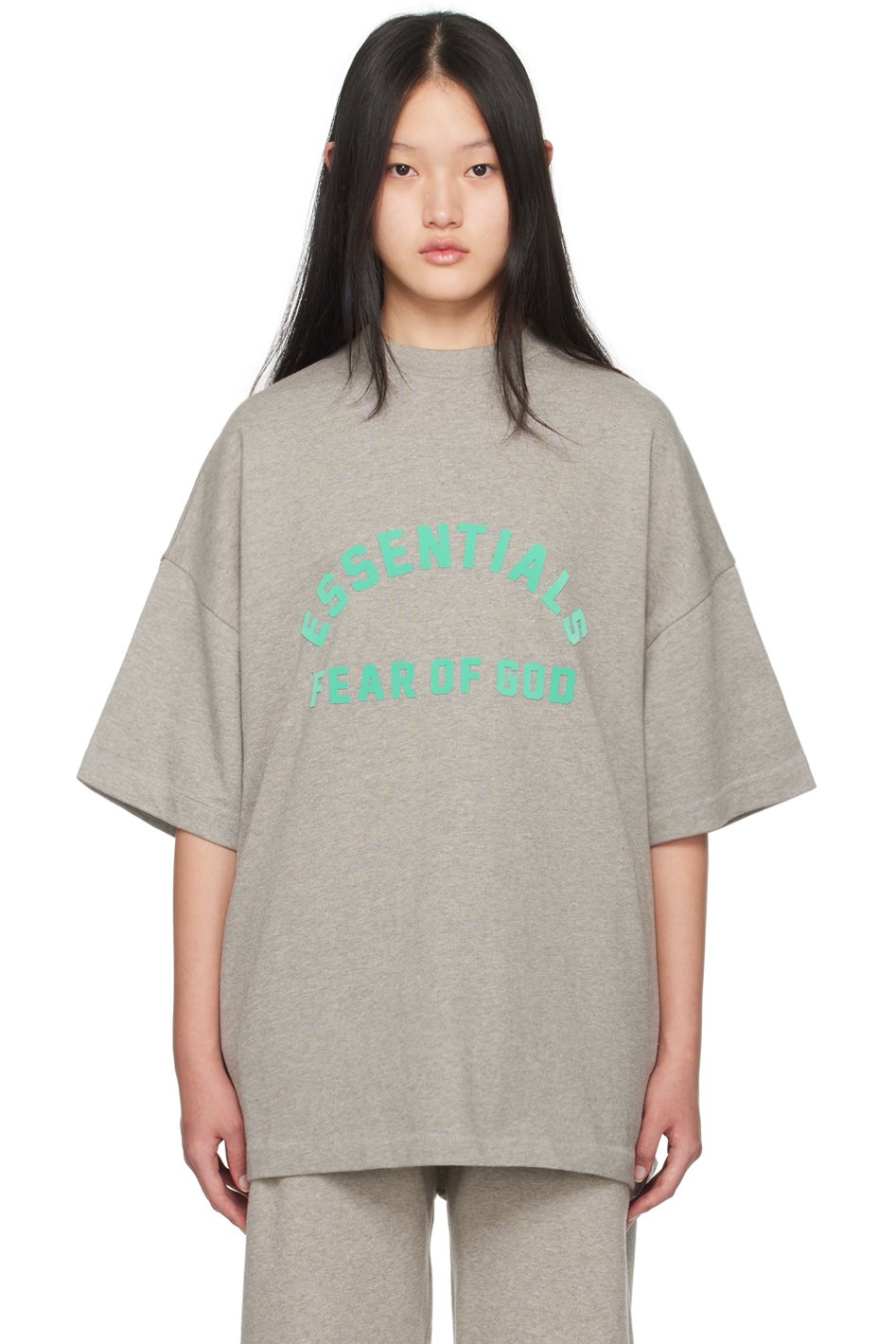 Fear of God ESSENTIALS - Gray Crewneck T-Shirt