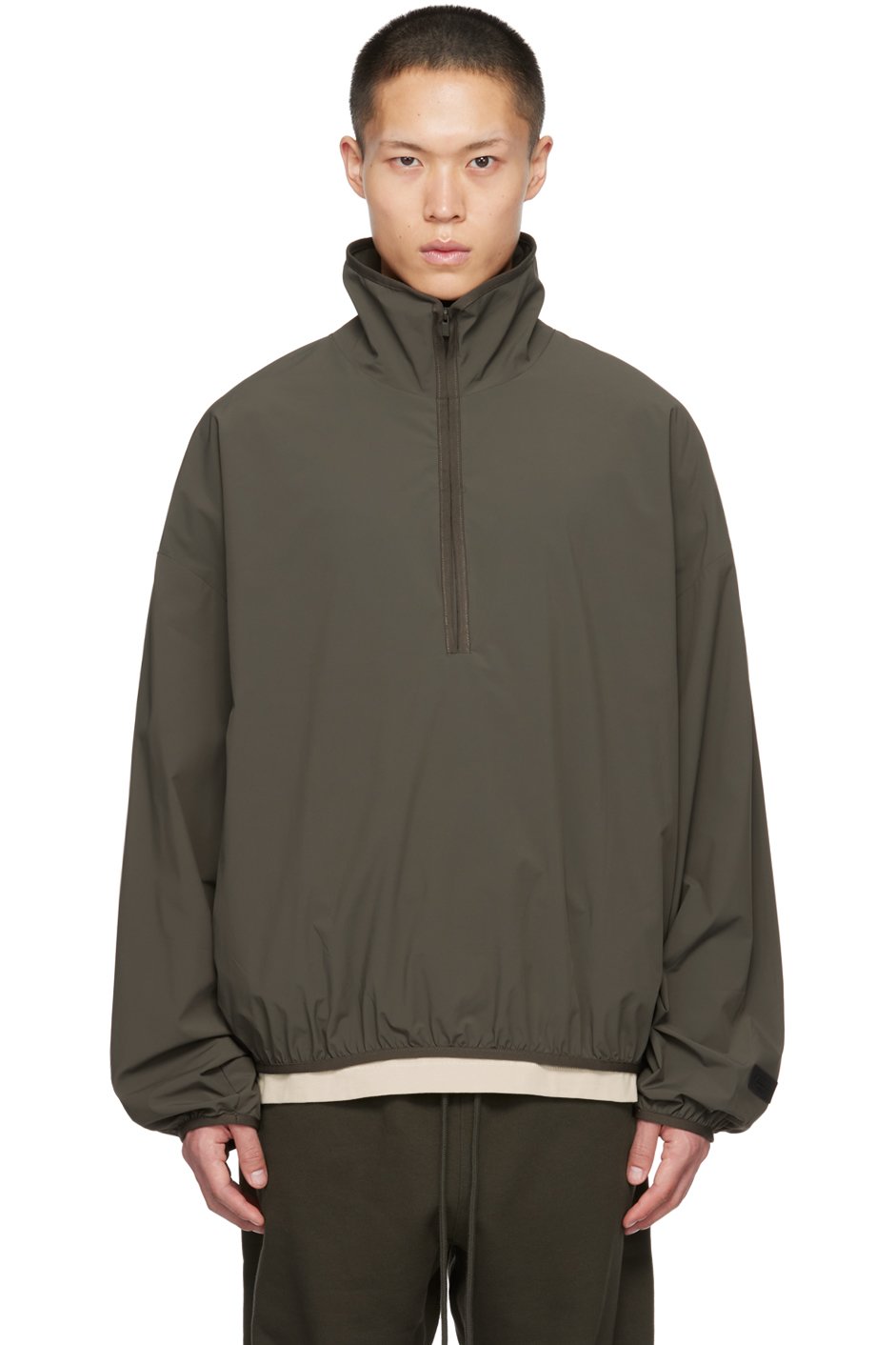 Fear of God ESSENTIALS - Gray Half-Zip Sweatshirt