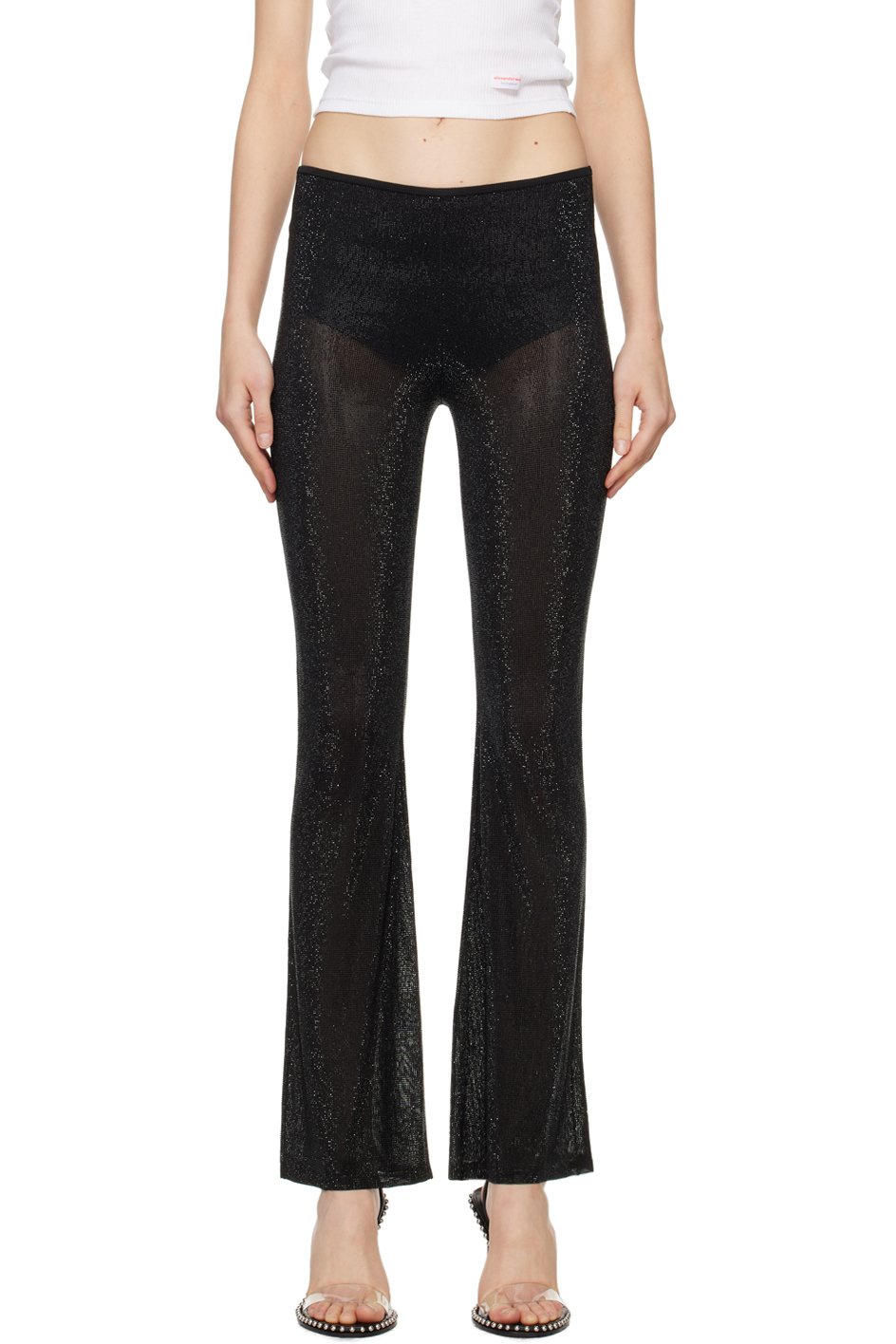 Alexander Wang - Black Boot-Leg Trousers