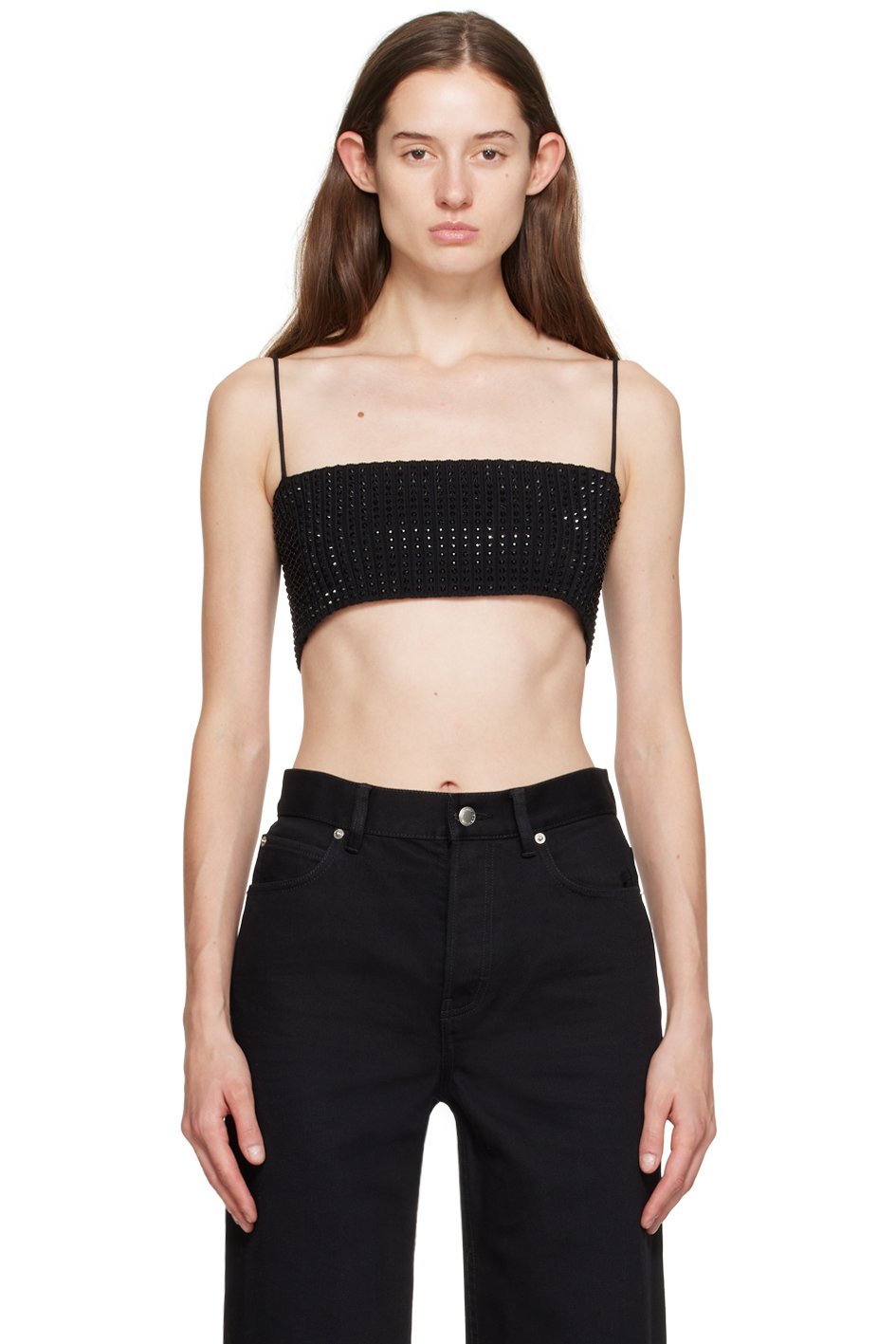 Alexander Wang - Black Crystal Top
