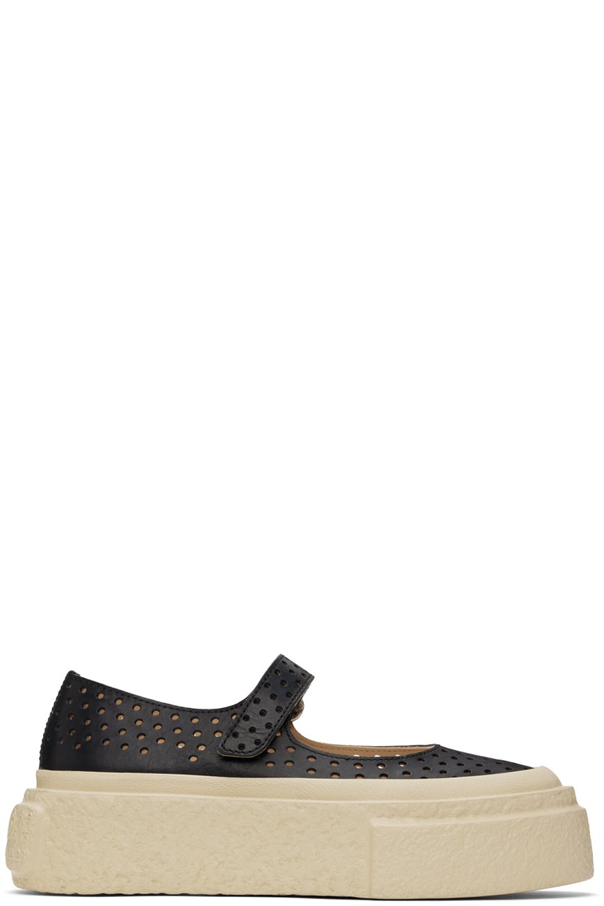 MM6 Maison Margiela - Ballerines Gambetta noires à plateforme
