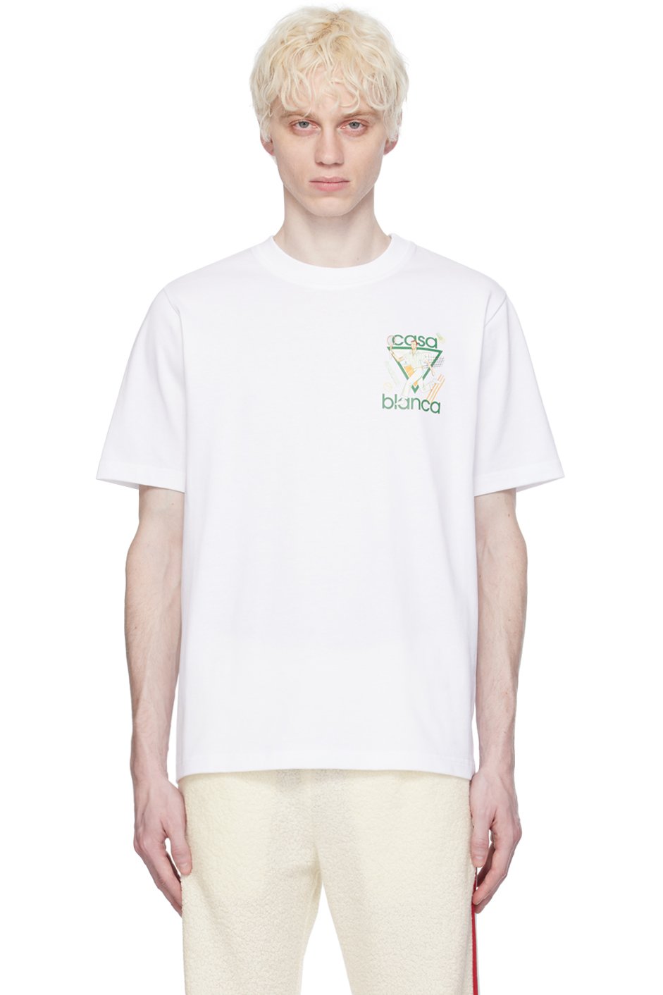 Casablanca - SSENSE Exclusive White 'Le Jeu' T-Shirt