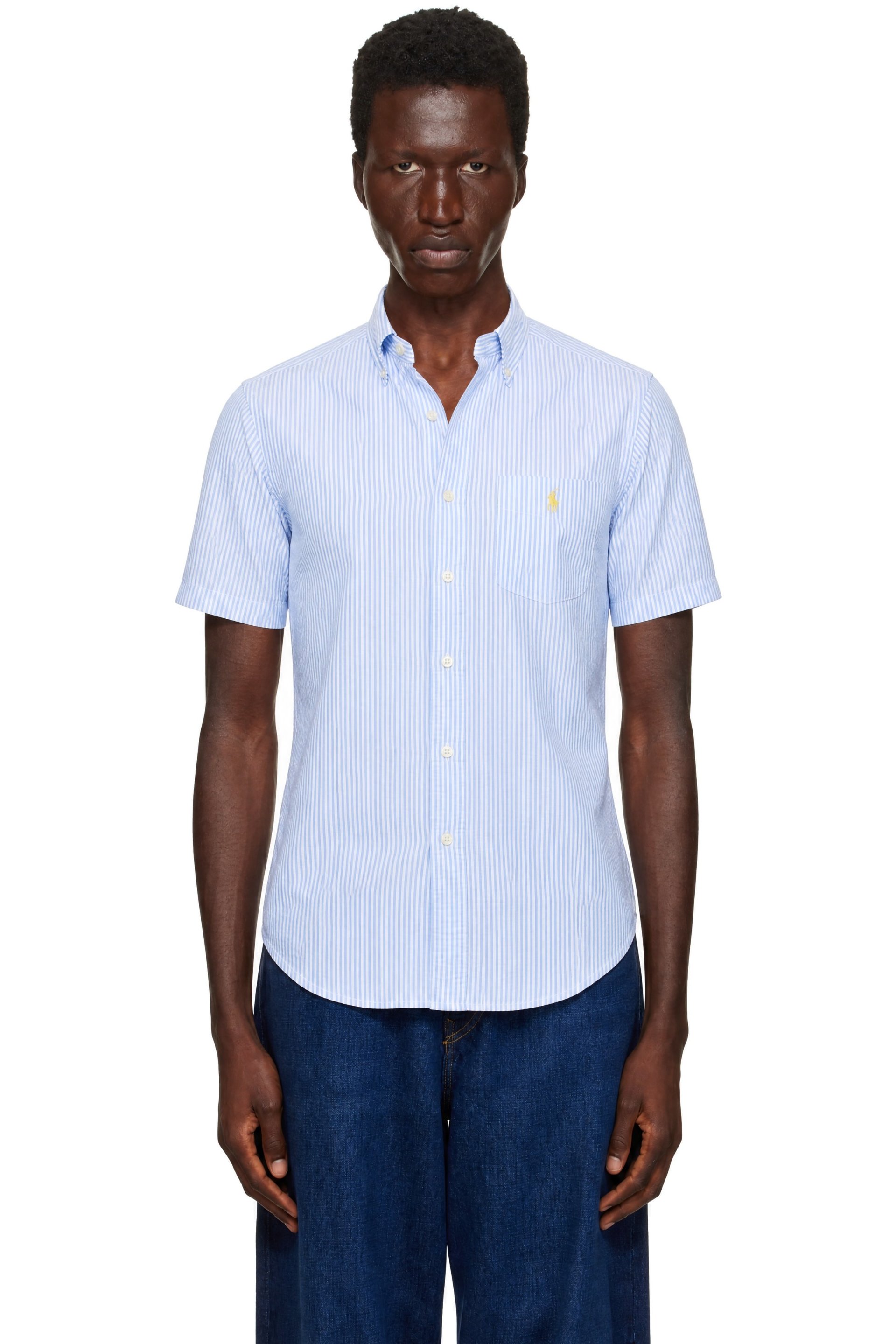 Polo Ralph Lauren - Blue & White Untucked Shirt