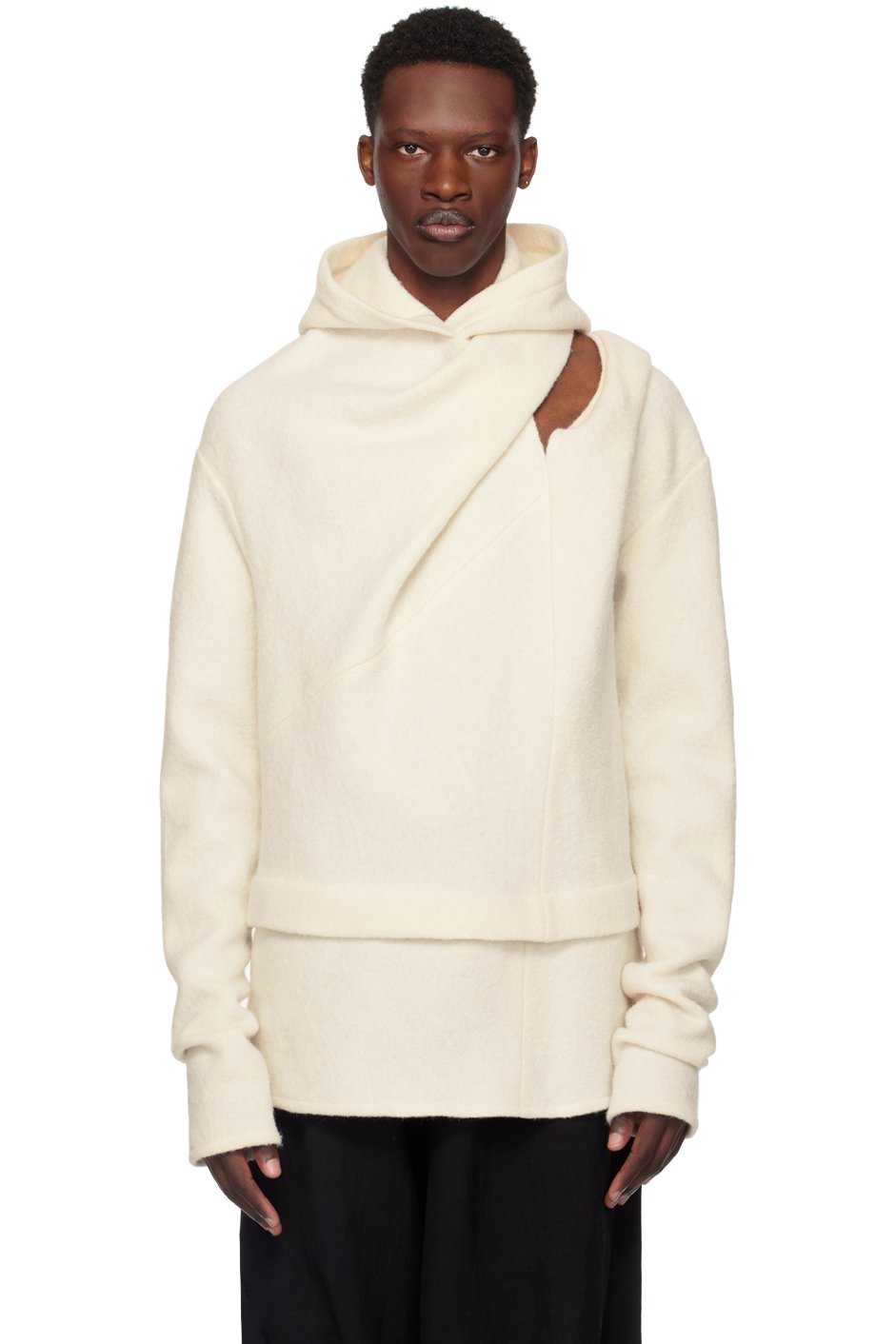 Nuba - Off-White Hooded Sweater