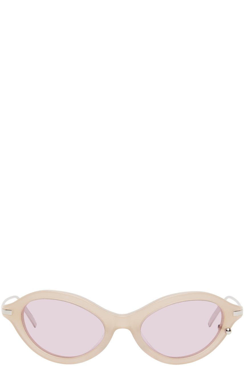 Justine Clenquet - Lunettes de soleil Neve beiges exclusives à SSENSE