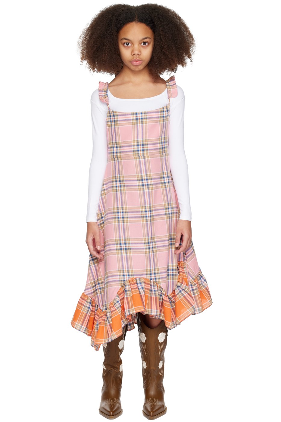 Collina Strada - SSENSE Exclusive Kids Pink Ruffle Dress