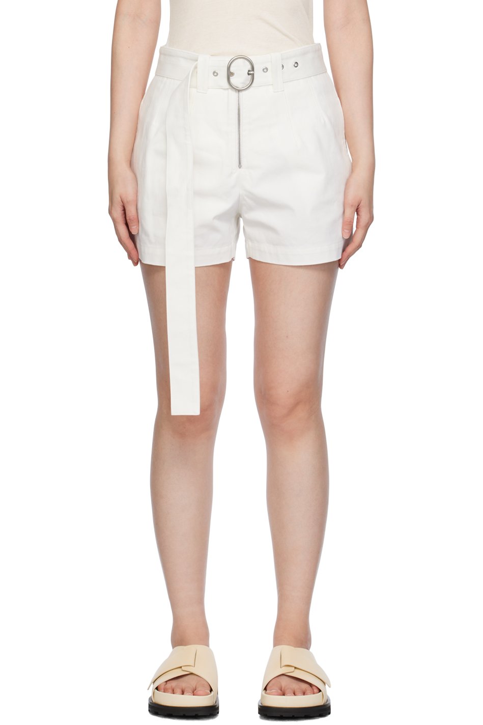 Jil Sander - Short ajusté blanc