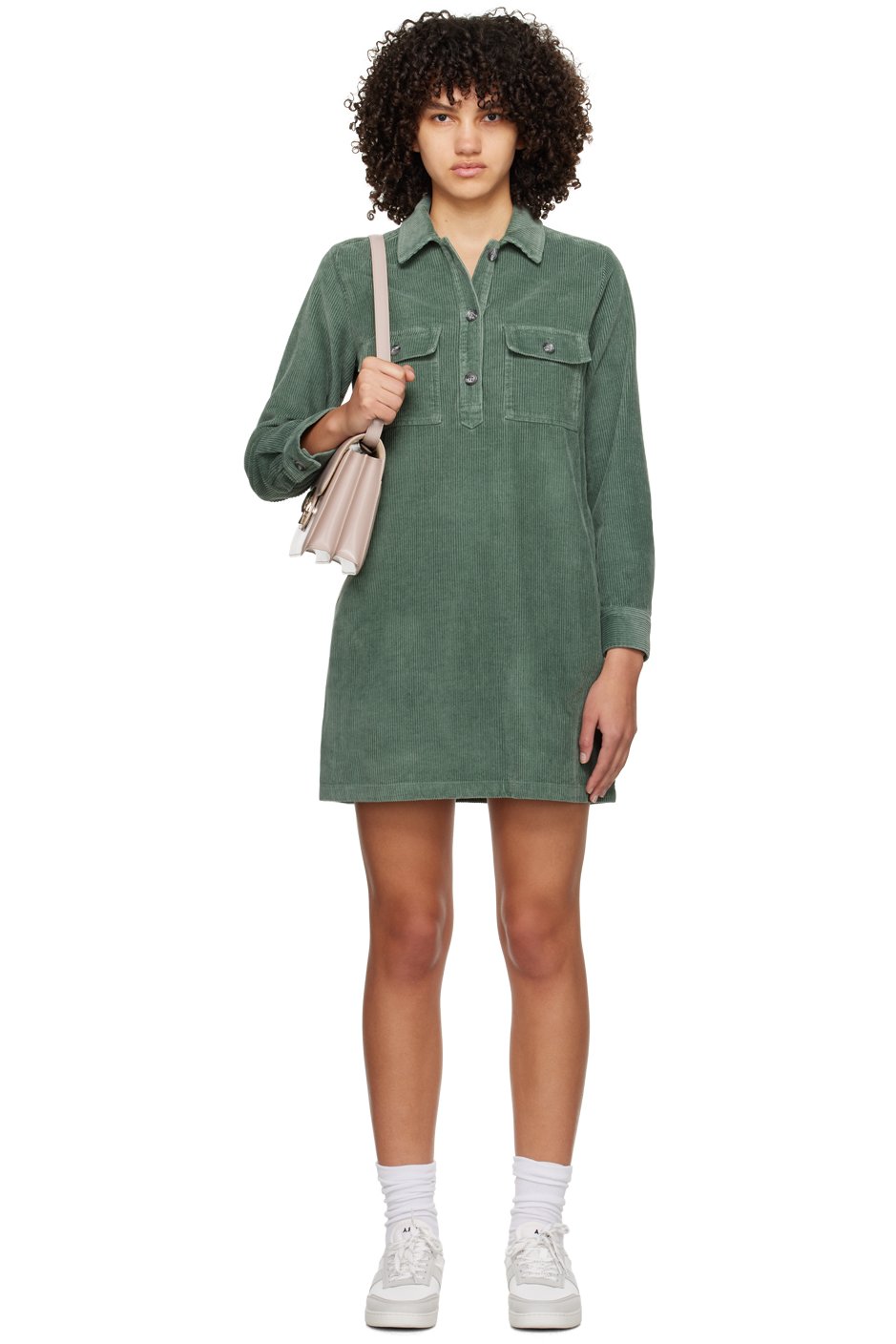 A.P.C. - Robe courte Mia verte