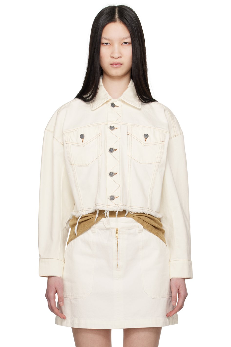 A.P.C. - 오프 화이트 Natacha Ramsay-Levi 세인터스 데님 재킷