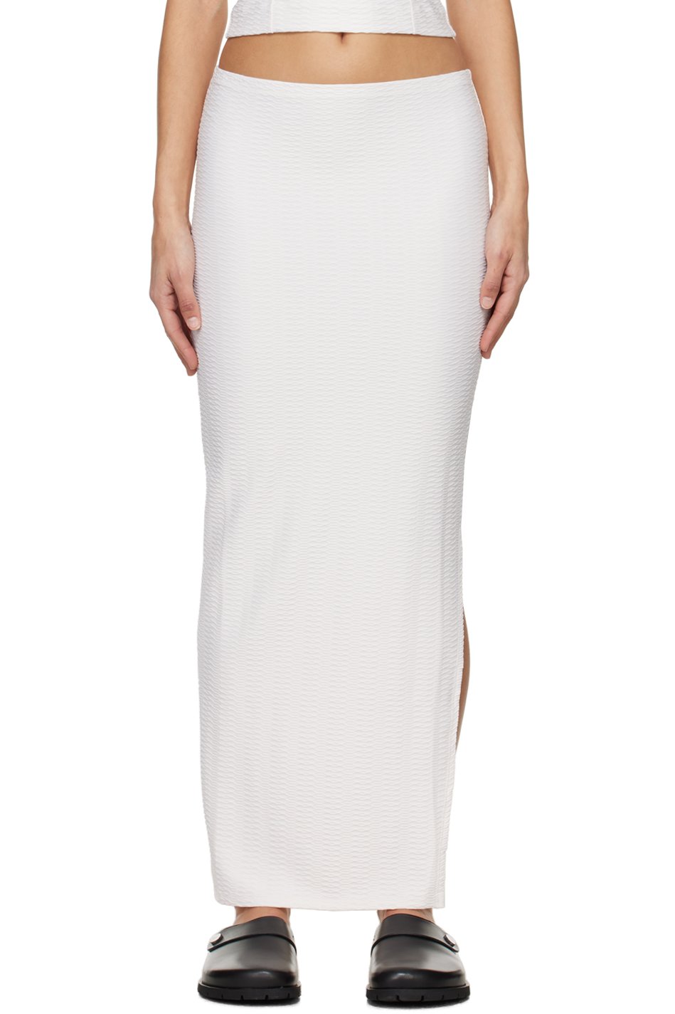 A.P.C. - Jupe longue Salome blanc cassé