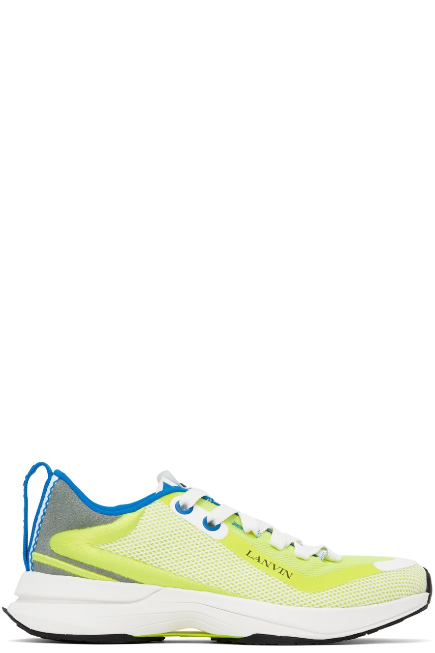 Lanvin - Green L-I Mesh Sneakers