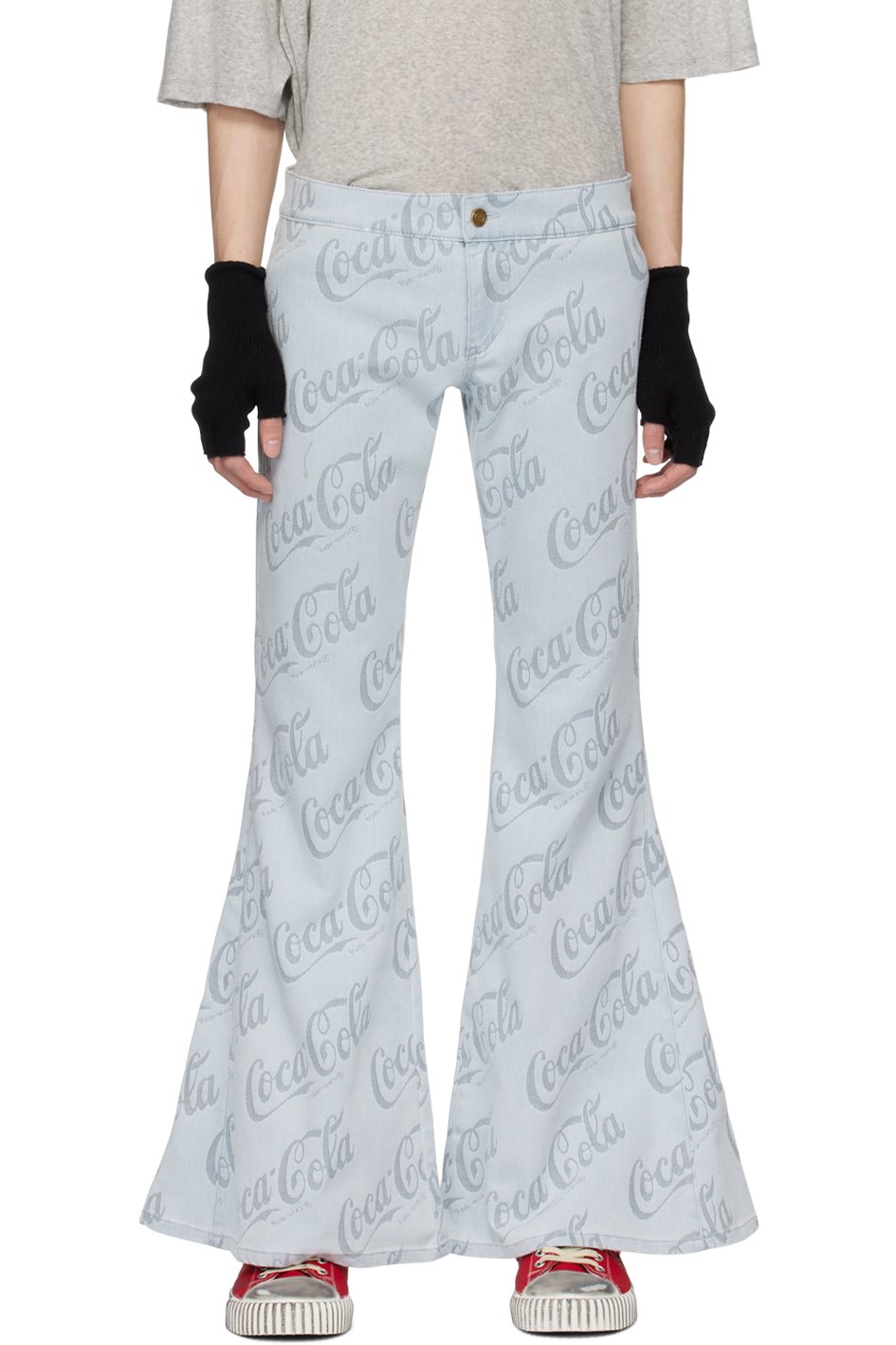 ERL - Blue Jacquard Jeans
