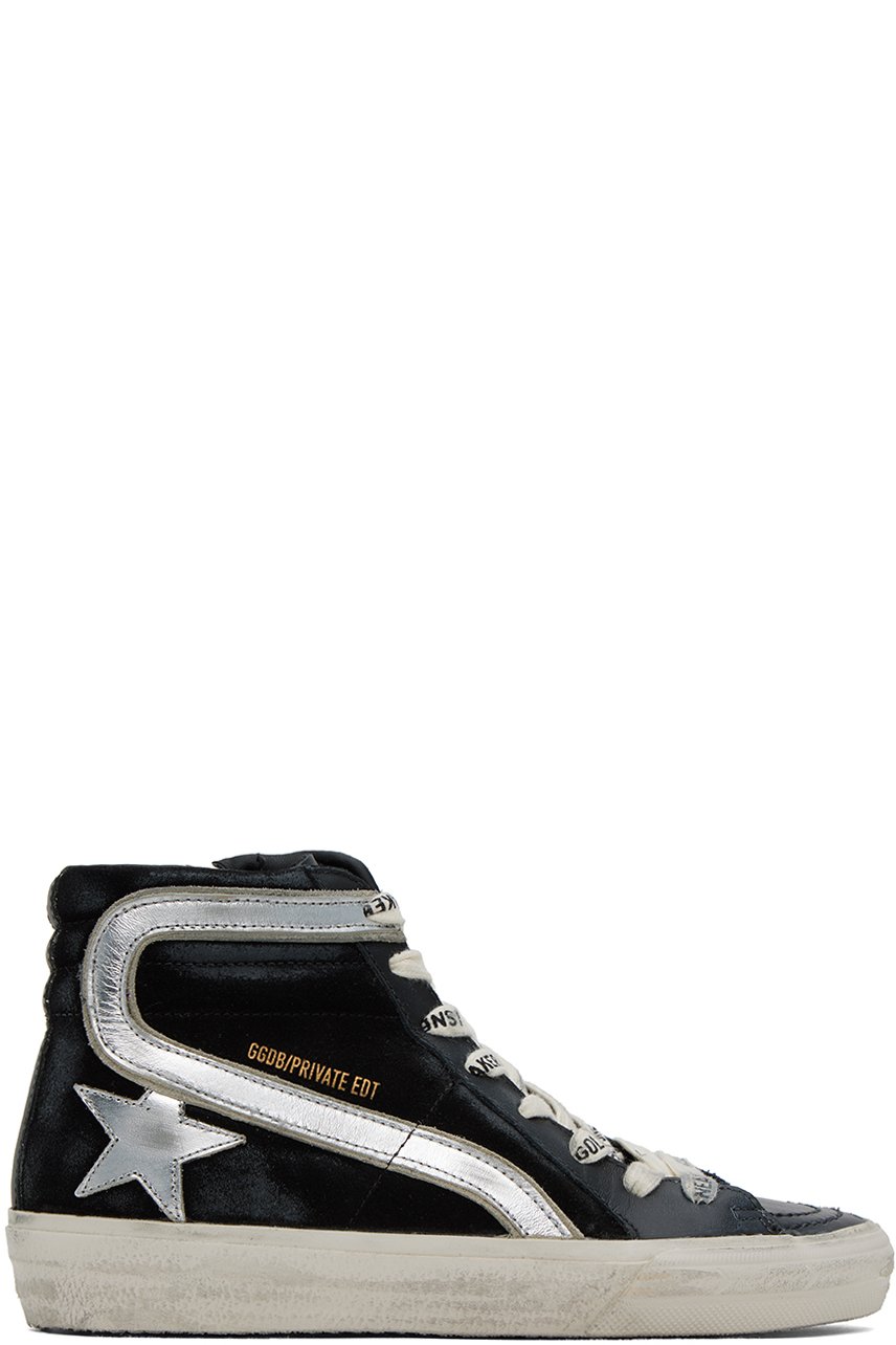 Golden Goose - SSENSE限定 ブラック Slide スニーカー