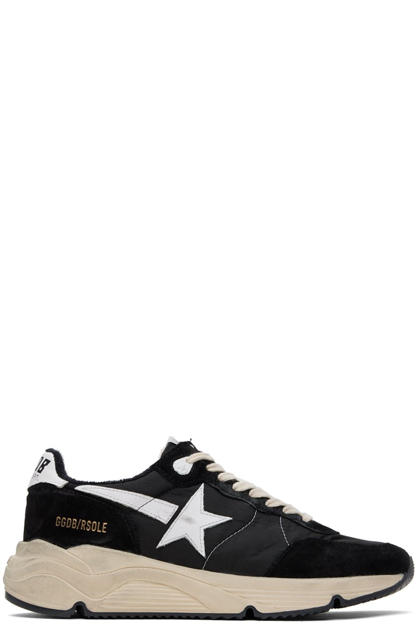 Golden Goose - Black & Off-White Running Sole Sneakers