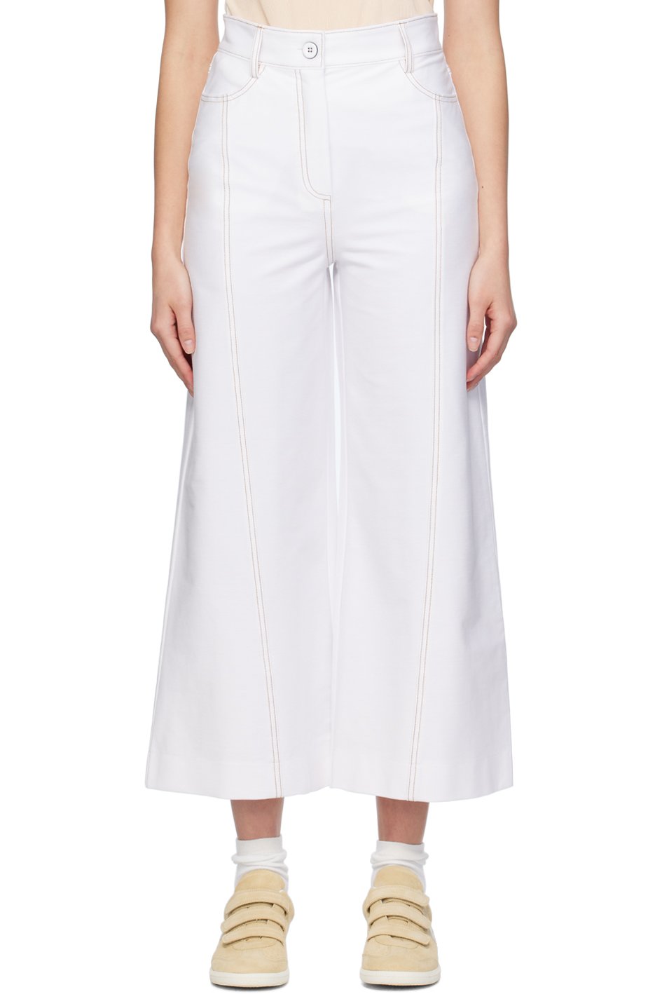MM by Max Mara - Pantalon Foster blanc
