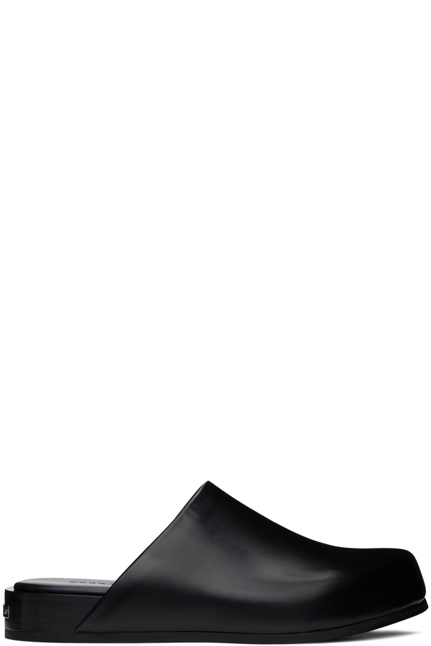 Ferragamo - Black Plaque Loafers